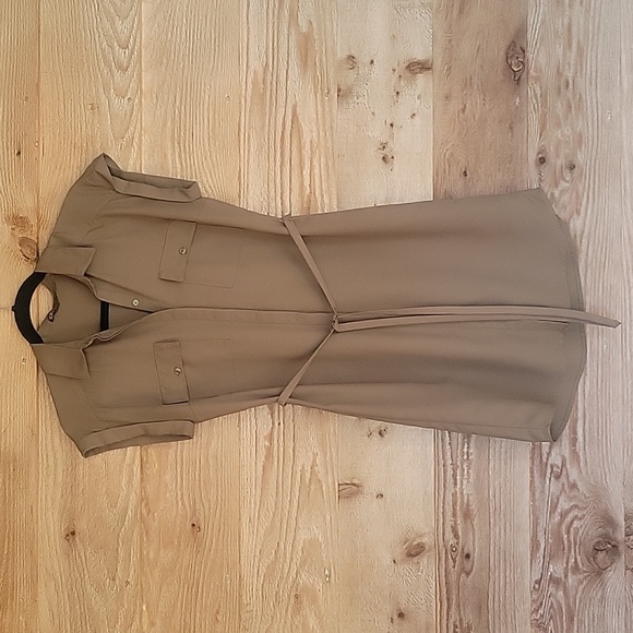 Express Dresses & Skirts - Express Olive Green Belted Shirt Dress Size XSmall